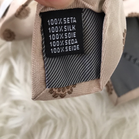 ✅ ICEBERG Cream/Tan Men’s Neck Tie - Picture 5 of 5